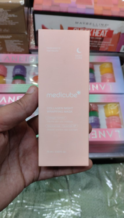 Medicube Collagen Night Wrapping Mask (75ml) – Overnight Elasticity & Hydration Peel-Off Mask