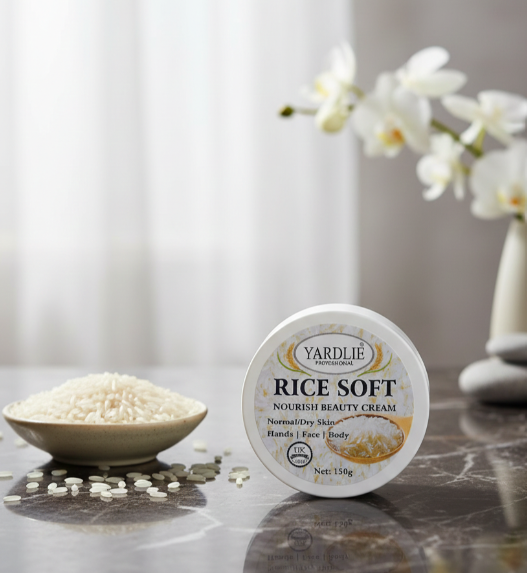 Professional Rice Soft Nourish Beauty Cream Gentle Hydration Brightening Care - 150g