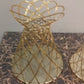 Luxury Decorative Table Vase | Modern Metal Flower Vase for Home & Office Décor | Without Flowers 15x15x18cm